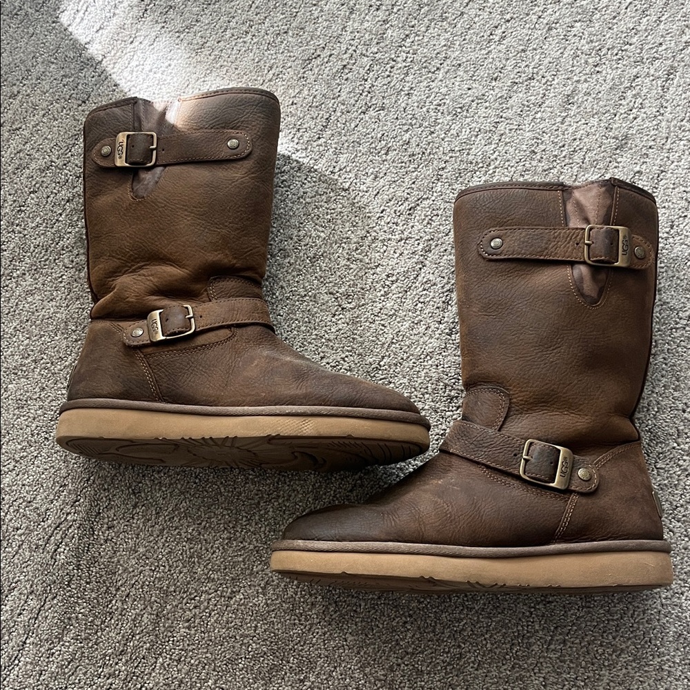 UGG Brown Boots with Buckle